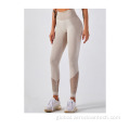 China knitted seamless hollow vest fitness trousers yoga suit Supplier